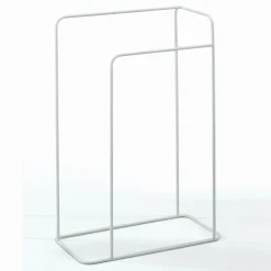 Madi colonna porta asciugamani in acciaio bianco opaco 49x22xh75 cm