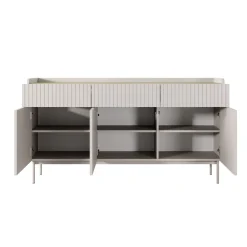Madia MALENA colore Beige opaco Rovere Scandi cm H822 L153 P38