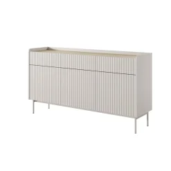 Madia MALENA colore Beige opaco Rovere Scandi cm H822 L153 P38
