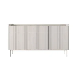 Madia MALENA colore Beige opaco Rovere Scandi cm H822 L153 P38