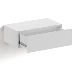 Mak comodino / cassetto sospeso finitura bianco opaco 45x26xh15 cm
