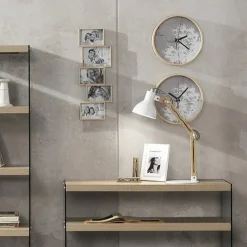 Make a wish orologio da parete cornice in legno finitura rovere d31 5 p5 cm