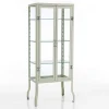 Mash white vetrina alta 2 ante produzione dulton in acciaio laccato di colore avorio lucido l70 p45 h161 cm