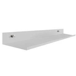 Mensola in metallo laccato bianco opaco l 100x15 cm