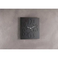 Mix black orologio da muro laccato nero opaco h33 l33 p2 cm