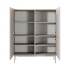 Mobile alto MALENA colore Beige opaco Rovere Scandi H1262 L100 P38