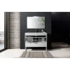 Nest tappeto bagno / scendiletto in cotone 100% con nappe grigio 110x60 cm