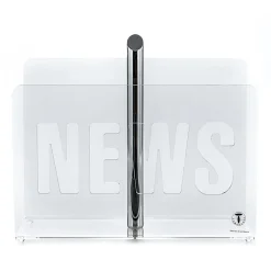 News portariviste in metacrilato trasparente cm h31 l36 p14