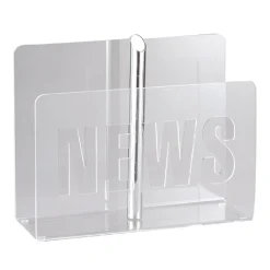 News portariviste in metacrilato trasparente cm h31 l36 p14