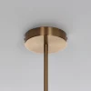 Party evo clear lampadario acciaio verniciato ottone anticato opaco sfere in vetro trasparente cm l95 p155 h90