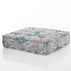 Pastel pouf quadrato outdoor tessuto waterproof