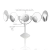 Penta specchio da tavolo con led senza filo touch bianco opaco 25x20.5xh46.5 cm
