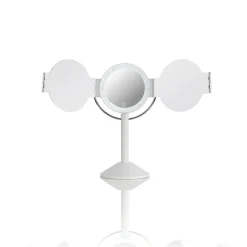Penta specchio da tavolo con led senza filo touch bianco opaco 25x20.5xh46.5 cm