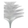 Petalo lampada da tavolo bianca in metallo e polipropilene h47x44 cm