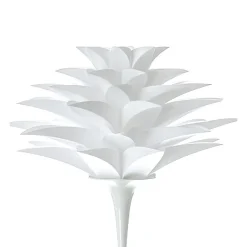 Petalo lampada da terra bianca in metallo e polipropilene h175x50 cm