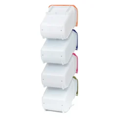 Pillar pattumiera per raccolta differenziata da esterno 64 litri 29x31xh101 cm