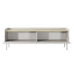 Porta TV MALENA colore Beige opaco Rovere Scandi H502 L153 P38