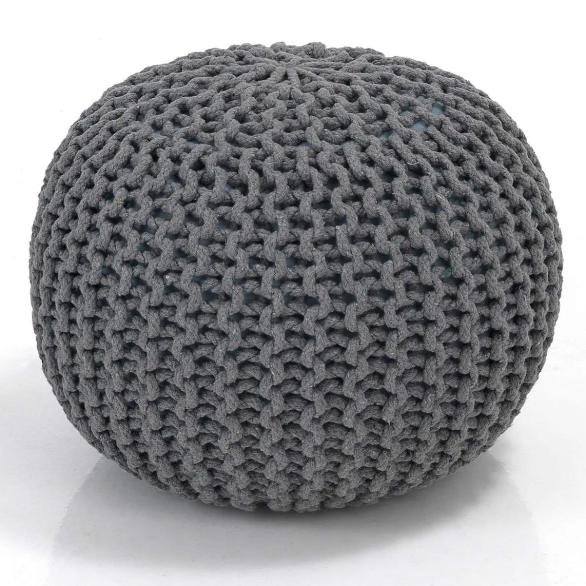 Posh light grey pouf 100% cotone grigio chiaro d43xh34 cm