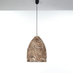 Reetha small small lampadario da interno/esterno in rattan colore naturale d35xh50 cm