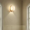 Ring gold applique led in alluminio colore oro satinato d15x7.5 cm