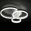 Rings white plafoniera / applique led in metallo bianco opaco 55x40 h19 cm
