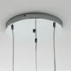 Saky clear lampadario 3 luci in vetro trasparente h126 d47 cm