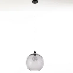 Skittle-b lampadario vetro grigio trasparente d30 h28 cm