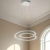 Spiral lampadario led in polipropilene bianco opaco filo regolabile d50 h165 cm