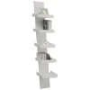 Step white libreria laccata bianco opaco 5 ripiani h155 l31 p35 cm