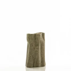Sveva-a vaso in ceramica effetto pietra colore sabbia 14x14x26 cm