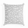 Tangle 1 cuscino colore grigio 100% cotone 45x45 cm