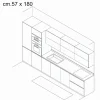 Tappeto corsia cm 57 x 180 anallergico antiacaro antiscivolo