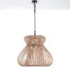 Tinggi lampadario in rattan colore naturale per interno/esterno d60xh52 cm