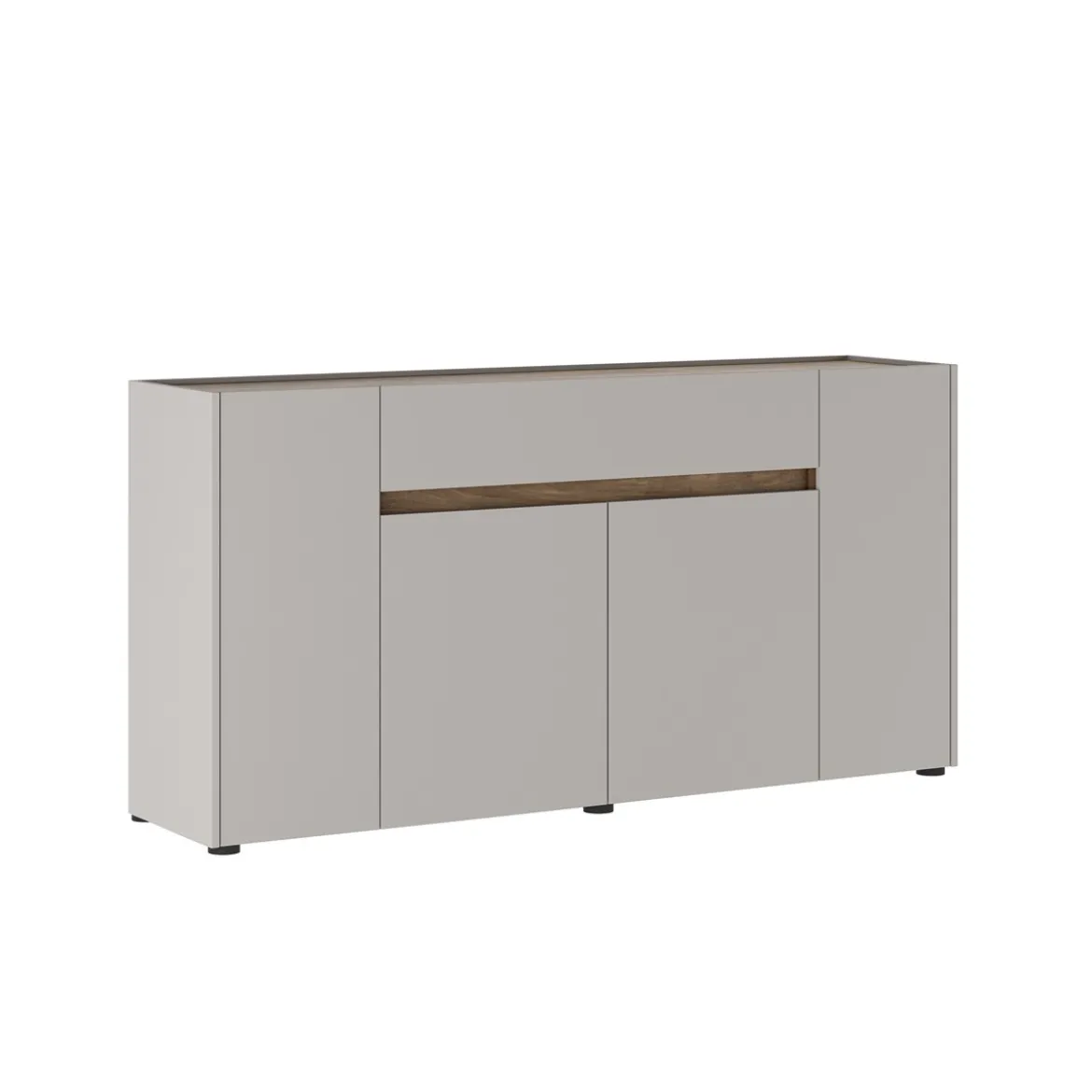 Tonya cashmere madia finitura cashmere 4 ante 1 cassetto h85 l172 p395