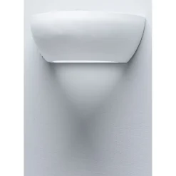 Venezia applique in ceramica bianca 31.5x16 h11cm