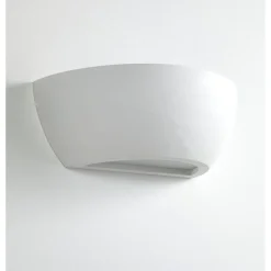 Venezia applique in ceramica bianca 31.5x16 h11cm