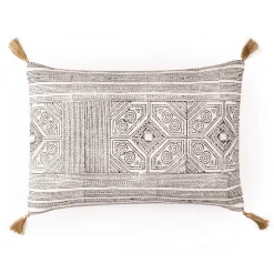 Vera cuscino rivestimento cotone 100% sfoderabile grigio 35x50 cm