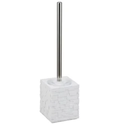 Wall white spazzola wc in poliresina bianca 10x10 h12/38.5 cm