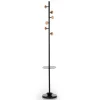 Wells-b appendiabiti / portaombrelli in acciaio nero opaco d28xh180 cm