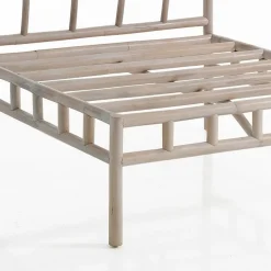 Yanni basamento centrale in rattan sbiancato per 1 elemento kamar 80x80xh70 cm