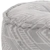 Yantra ikat grey pouf outdoor tessuto waterproof cm. 60 x 60 h.30