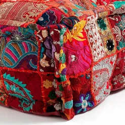 Yara high divano 2 posti composizione 26 rivestimento cotone 100% patchwork multicolore 160x80xh60 cm