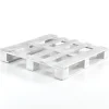Yara white bancale in legno verniciato bianco opaco finitura liscia 80x80x13 cm